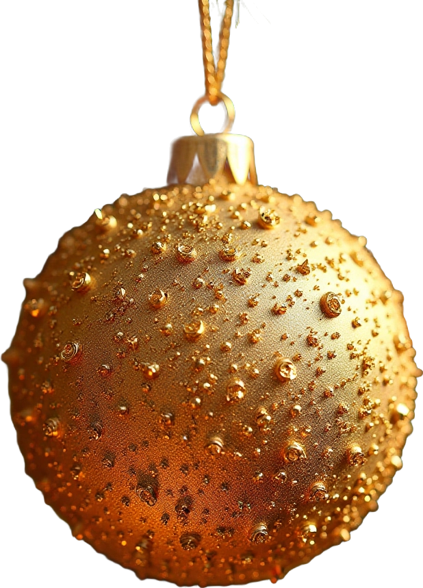 Golden Christmas Ornament